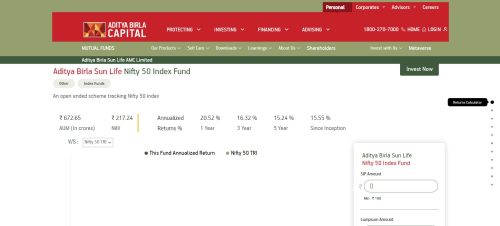 Aditya Birla Sun Life Nifty 50 Index Fund